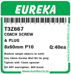 T3Z667 - Coach Screw & Plug -T3Z667_Label_T